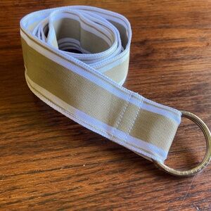Tommy Hilfiger Tan & White Ribbon Belt 3XL-4XL